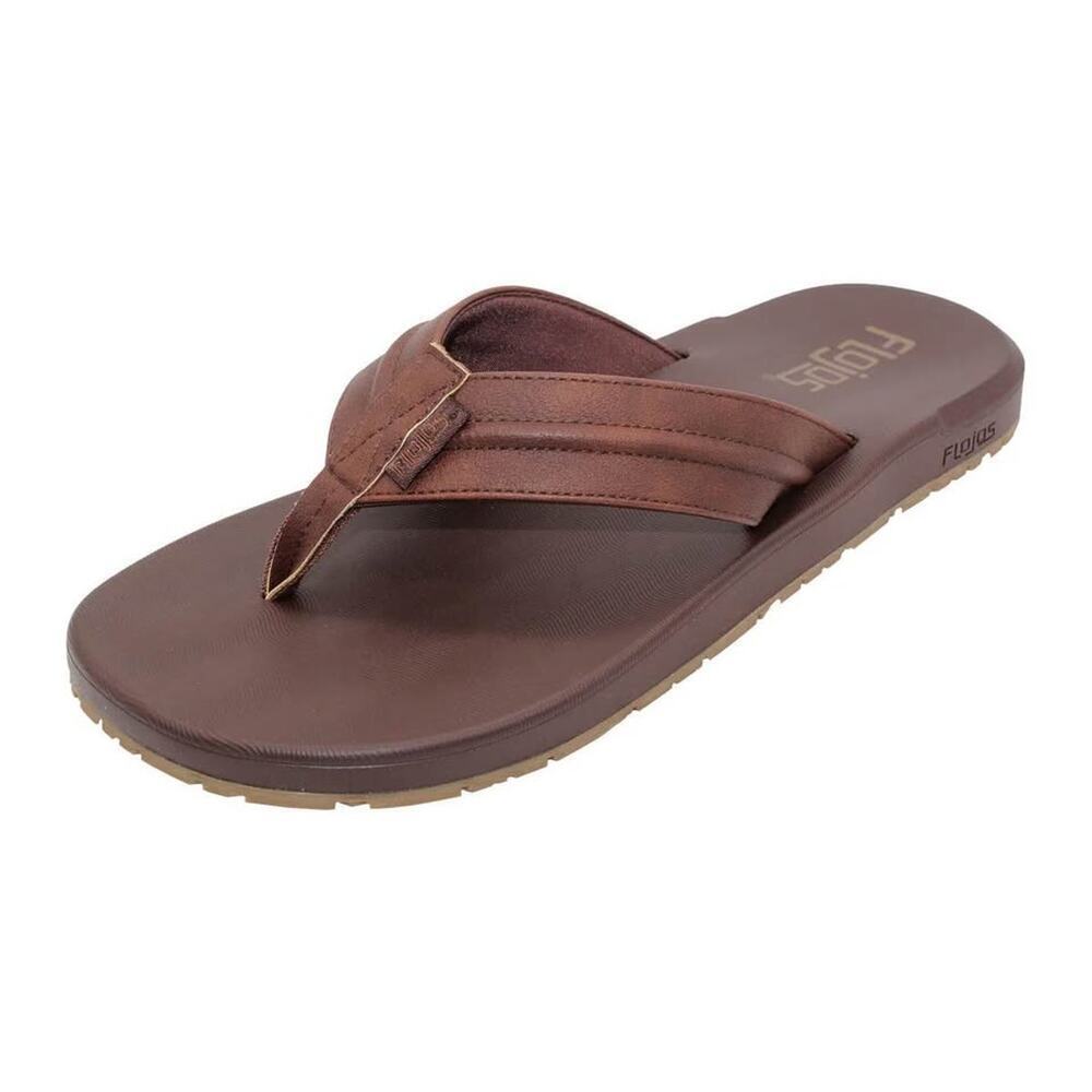 Flojos Men’s Size 7 Brave Khaki/Gum Flip Flop Sandal New
